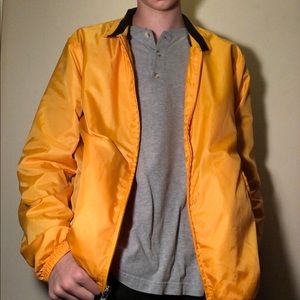 Yellow/Orange Windbreaker Jacket